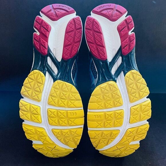 Asics GEL-Kayano 19 Black Blue Yellow Red Mens 7.5 Medium Tag or Womens 9 US - Picture 9 of 9